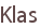 Klas
