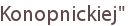 Konopnickiej"