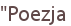 "Poezja