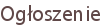Ogłoszenie